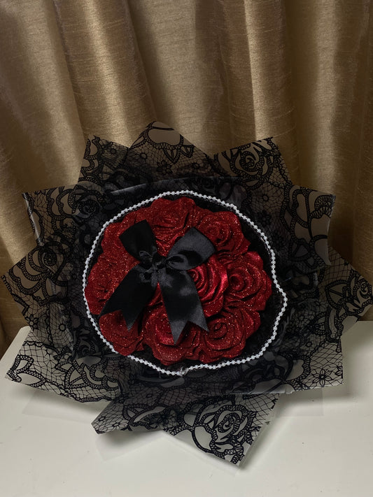 10 Glitter Roses